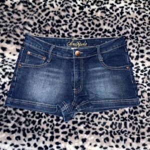 South Pole Women's Dark Blue Jean Shorts